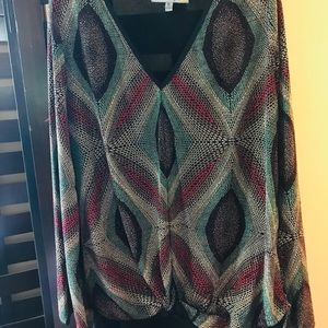Figueroa & Flowers Multi Sparkle Blouse